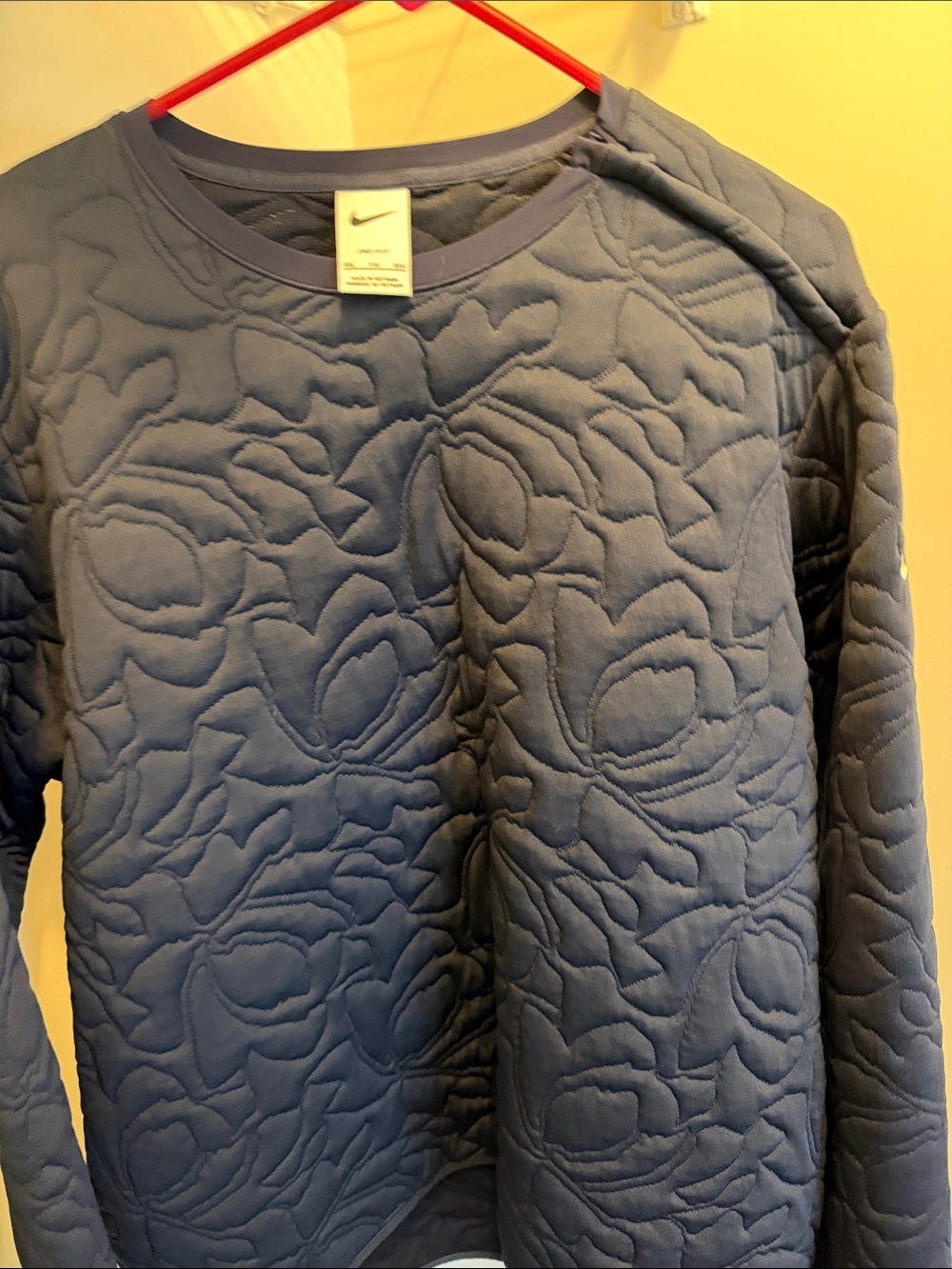 Nike Women's Quilted Crewneck Jacket - Slate Blue